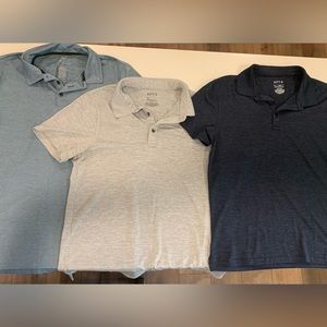 Bundle 3 Men’s Performance Polos Sz Med